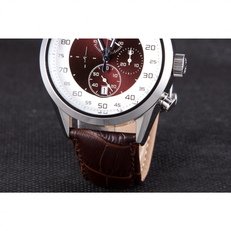 Tag Heuer Carrera Mikrograph Limited Edition braunes Lederarmband 7916 Schweizer replica uhren