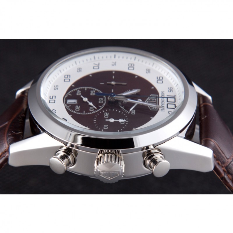 Tag Heuer Carrera Mikrograph Limited Edition braunes Lederarmband 7916 Schweizer replica uhren