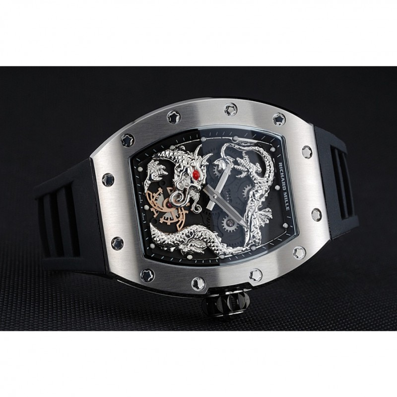 Richard Mille RM 057 Tourbillon Drachen Jackie Chan Silber Fall