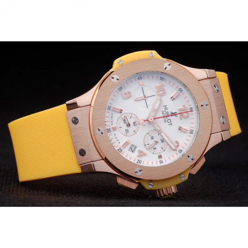 Hublot hot sale yellow strap